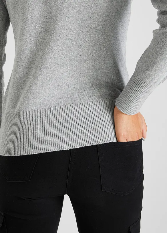 Základní svetr s recyklovanou bavlnou, bonprix