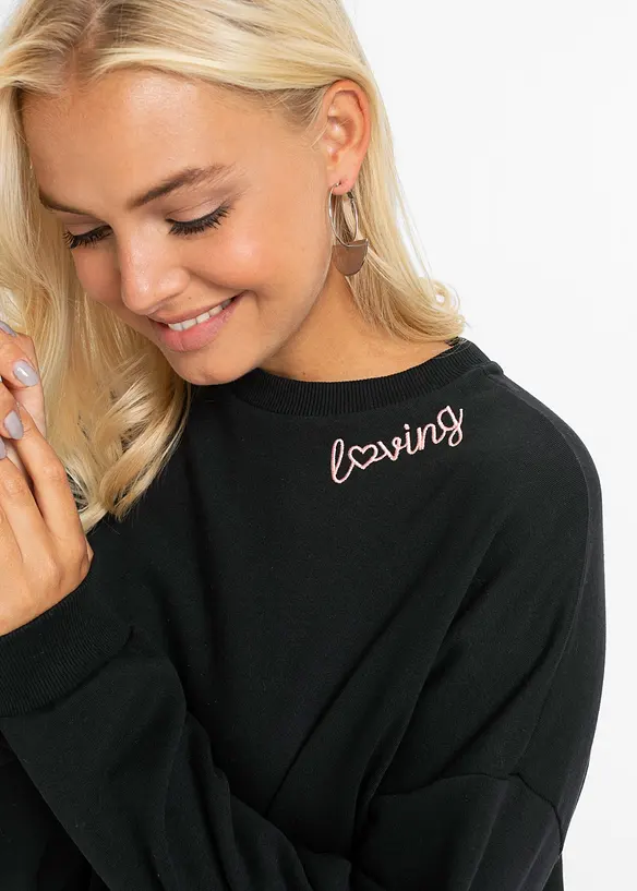 Mikinové šaty oversize, bonprix