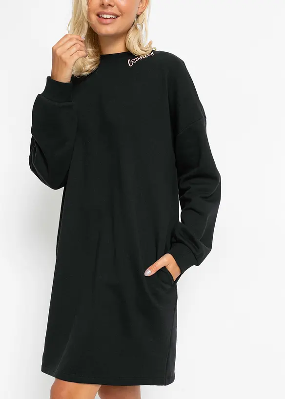 Mikinové šaty oversize, bonprix