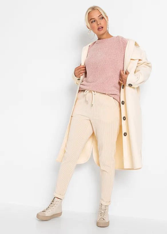 Žinylkový dlouhý svetr, bonprix