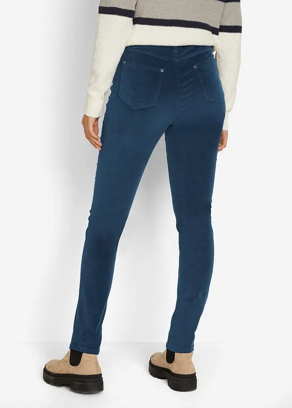 Manšestrové Skinny kalhoty se strečem, bonprix