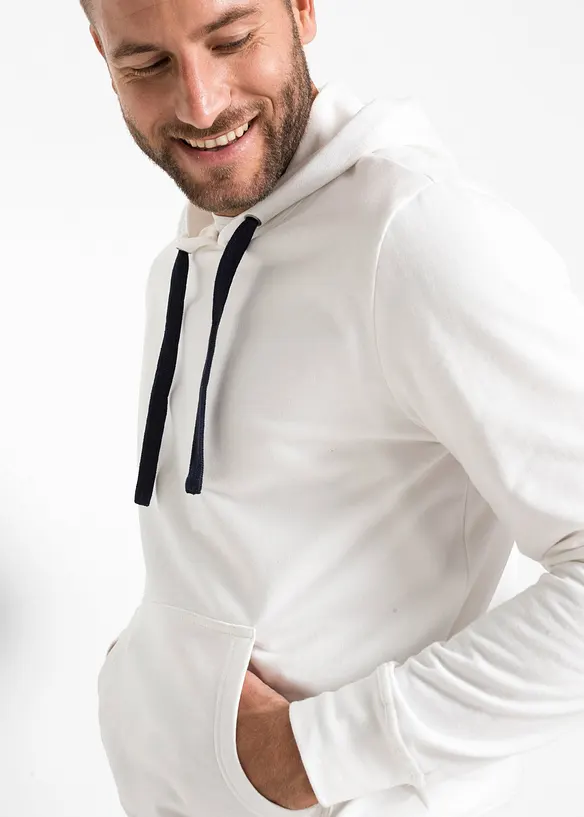 Mikina s kapucí, z čisté bavlny, bonprix