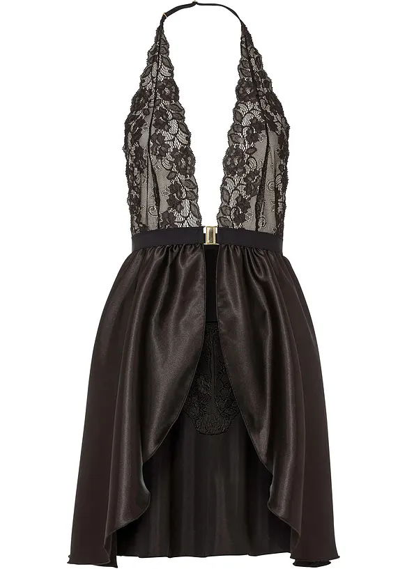 Babydoll a tanga (2dílná souprava), bonprix