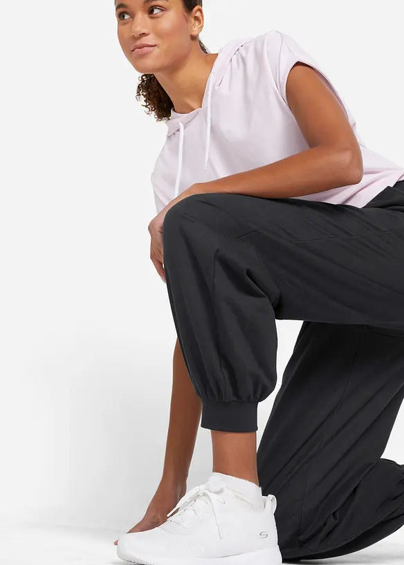 Joggingové kalhoty s elastickým pasem, bonprix