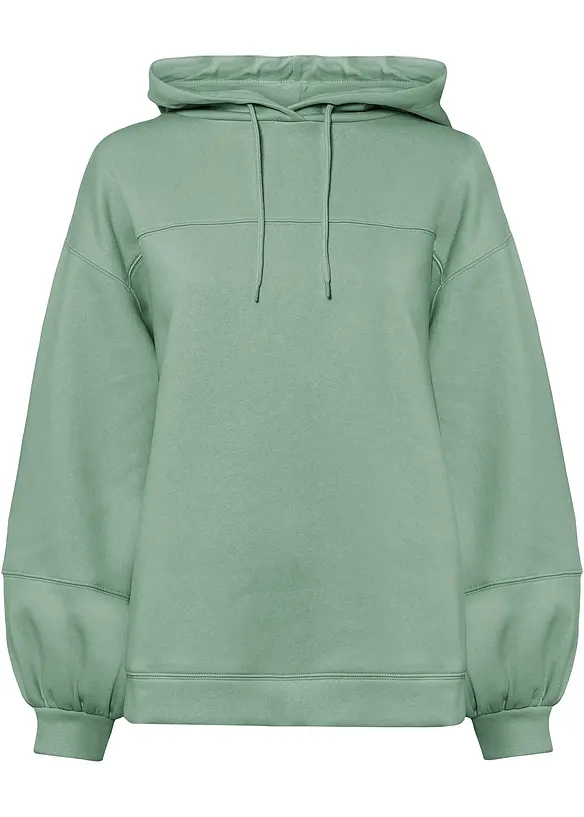 Oversize mikina s kapucí, z měkké bavlněné směsi, bonprix