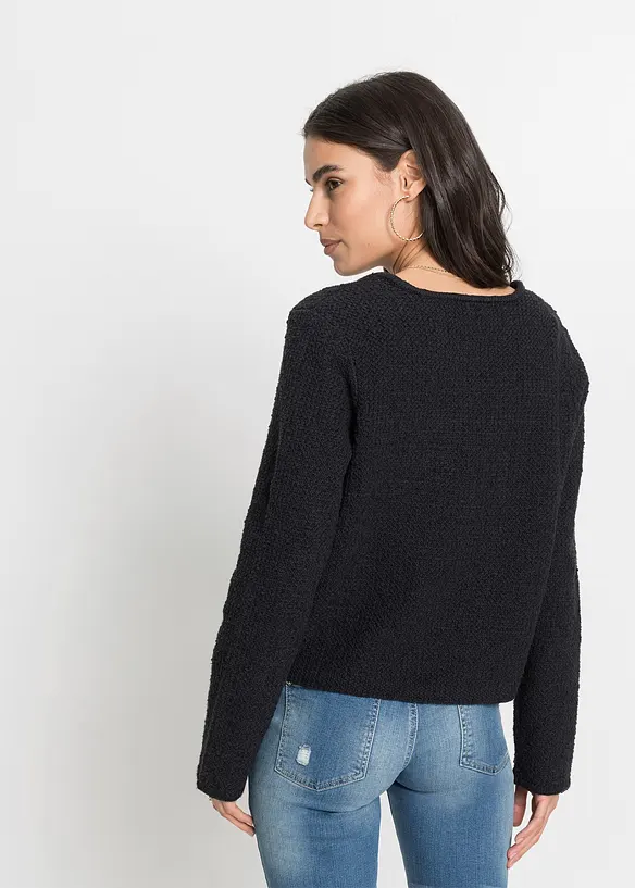 Pleten&yacute; kab&aacute;tek z bukl&eacute;, bonprix