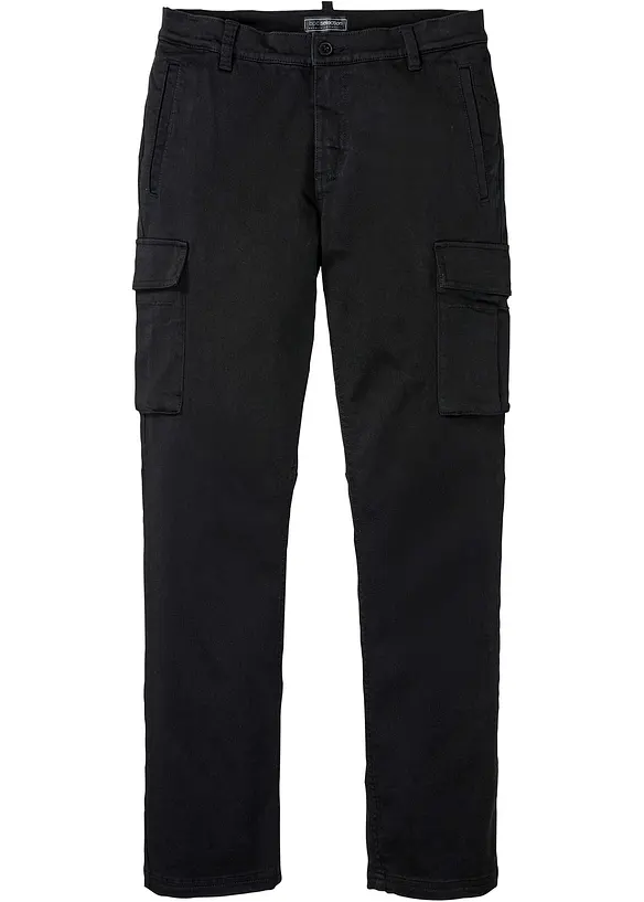 Strečové kalhoty s čistou bavlnou, Regular Fit, Straight, bonprix