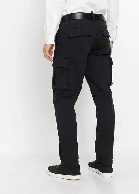Strečové kalhoty s čistou bavlnou, Regular Fit, Straight, bonprix