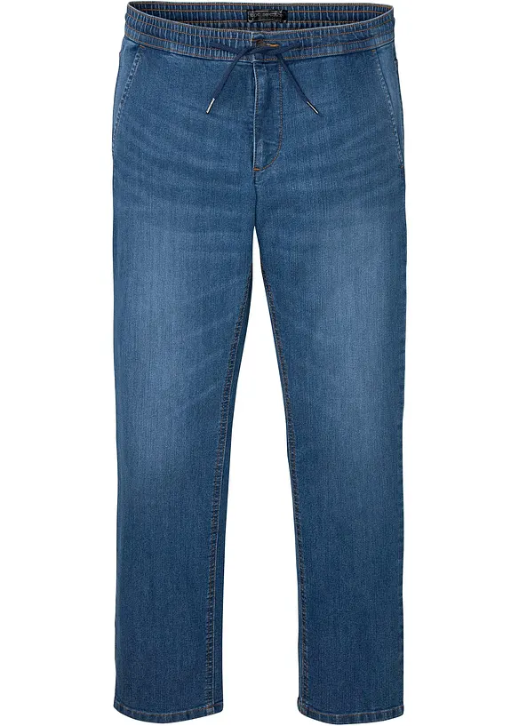 Lehké džíny bez zapínání a s pohodlným pasem, Regular Fit, Straight, bonprix