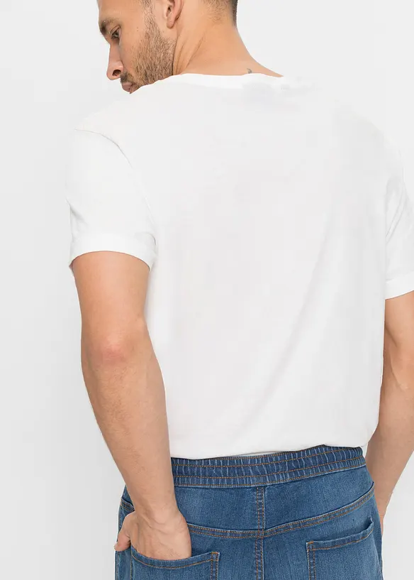 Lehké džíny bez zapínání a s pohodlným pasem, Regular Fit, Straight, bonprix