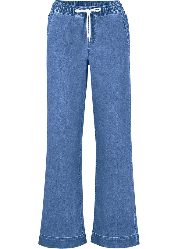 Strečové džíny Wide Leg, Mid Waist, bonprix