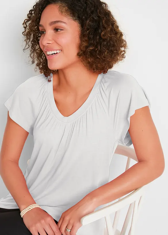 Tričko z visk&oacute;zov&eacute; směsi, bonprix