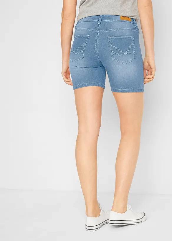 Džínové šortky Slim Fit, Mid Waist (2 ks v balení), bonprix