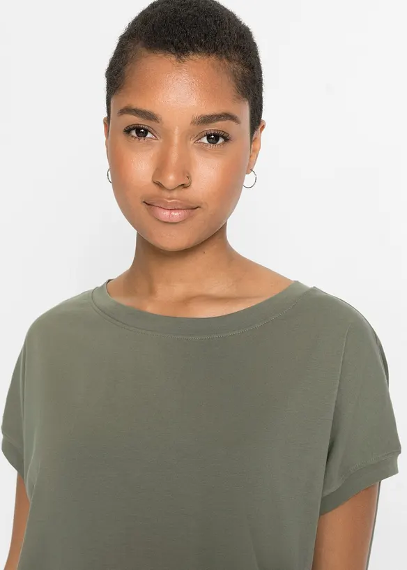 Dlouh&eacute; tričko z čist&eacute; bavlny, bonprix