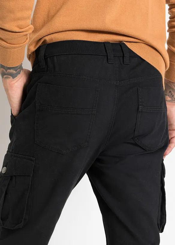 Cargo kalhoty Regular Fit z čisté bavlny, Straight, bonprix