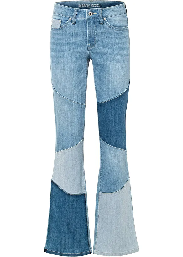 Džíny Flared, Mid Waist, bonprix
