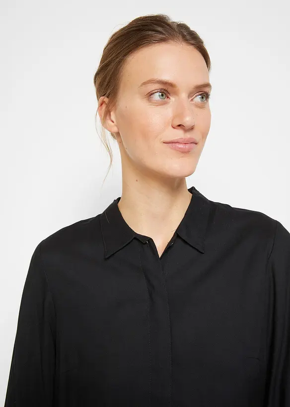 Halenka s prodlouženým zadním lemem, z čisté viskózy, bonprix