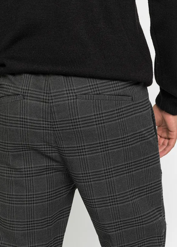 Kalhoty ve vlněném vzhledu, s pohodlnou pasovkou, Regular Fit, bonprix