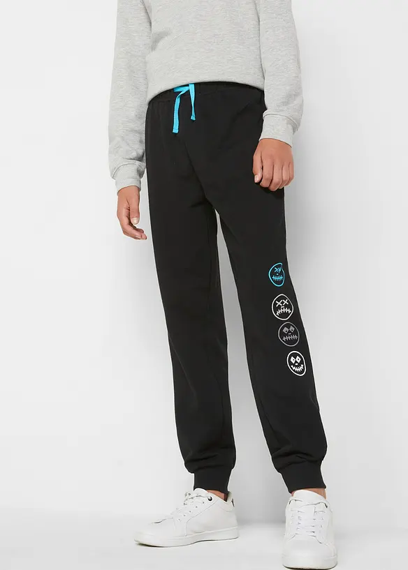 Joggingové kalhoty z měkké bavlněné směsi, bonprix