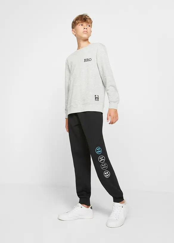 Joggingové kalhoty z měkké bavlněné směsi, bonprix