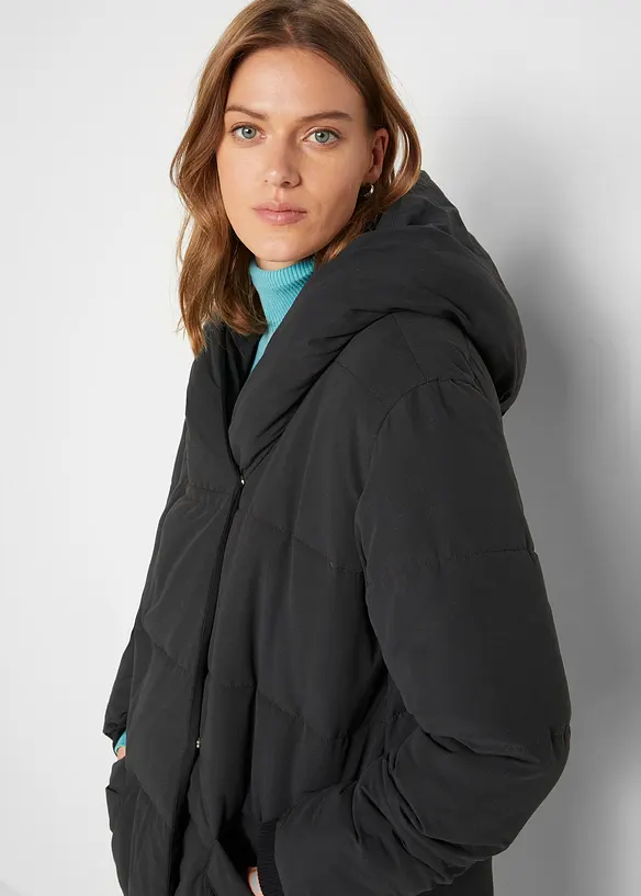 Prošívaný oversize kabát, bonprix