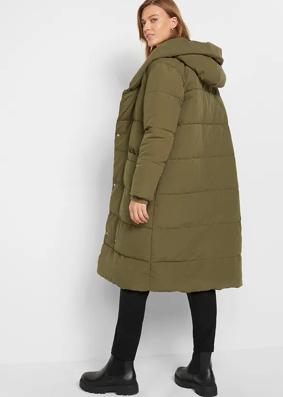 Prošívaný oversize kabát, bonprix