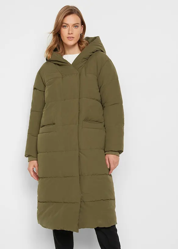 Prošívaný oversize kabát, bonprix