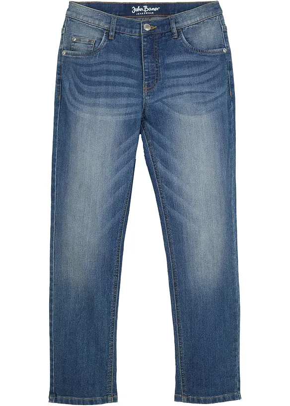 Džíny Slim Fit s nastavitelným pasem, Straight, bonprix