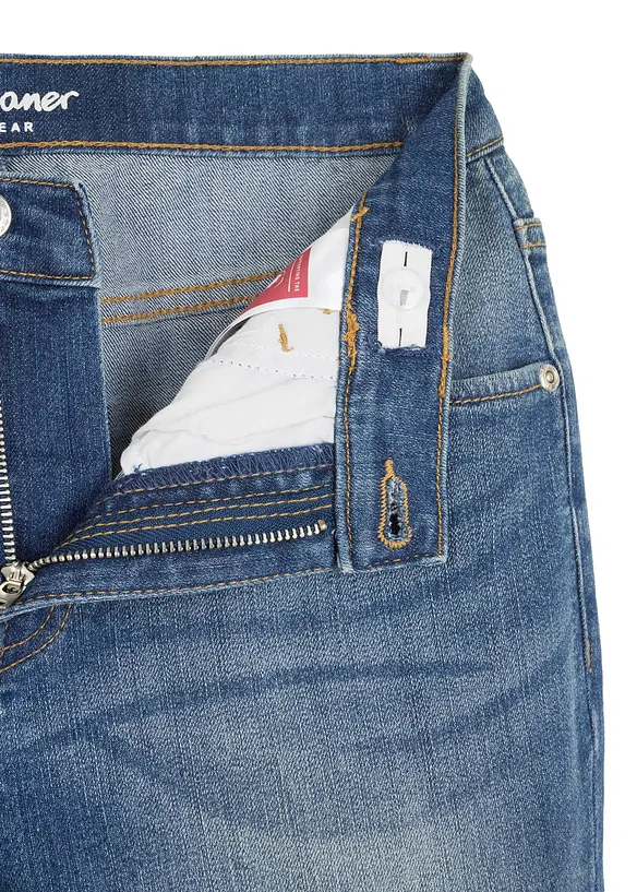 Džíny Slim Fit s nastavitelným pasem, Straight, bonprix