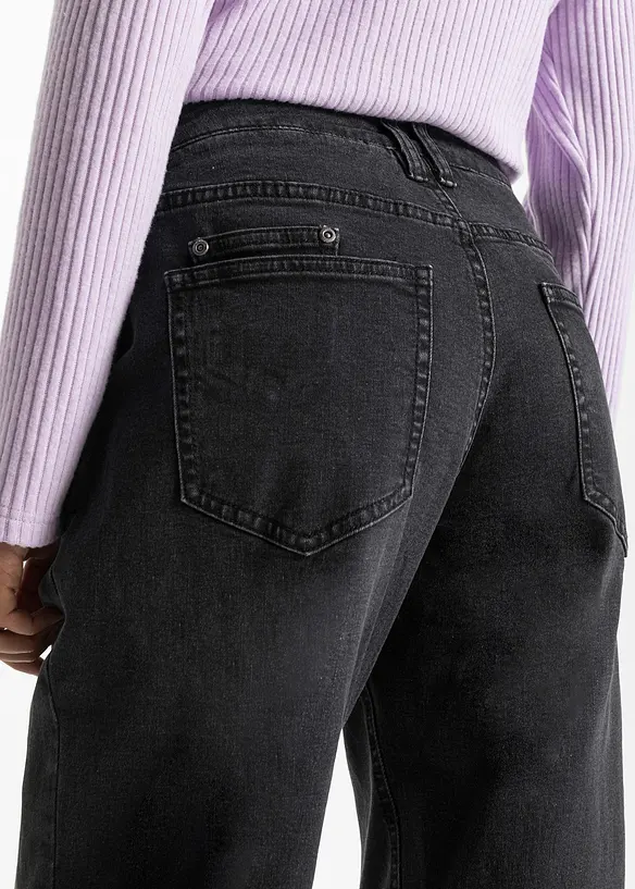 Strečové džíny ve střihu Barrel, Mid Waist, bonprix