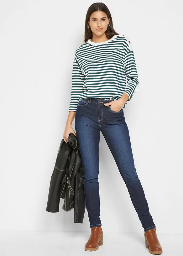 Skinny džíny Mid Waist, streč, bonprix