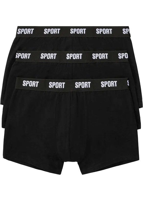 Boxerky, úzké (3 ks v balení), bonprix