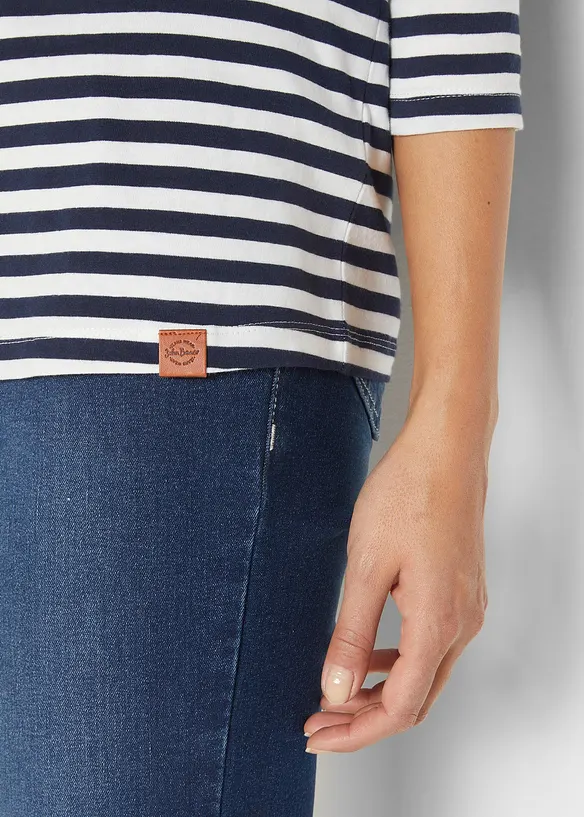 Oversized triko s knoflíky, dlouhý rukáv, bonprix