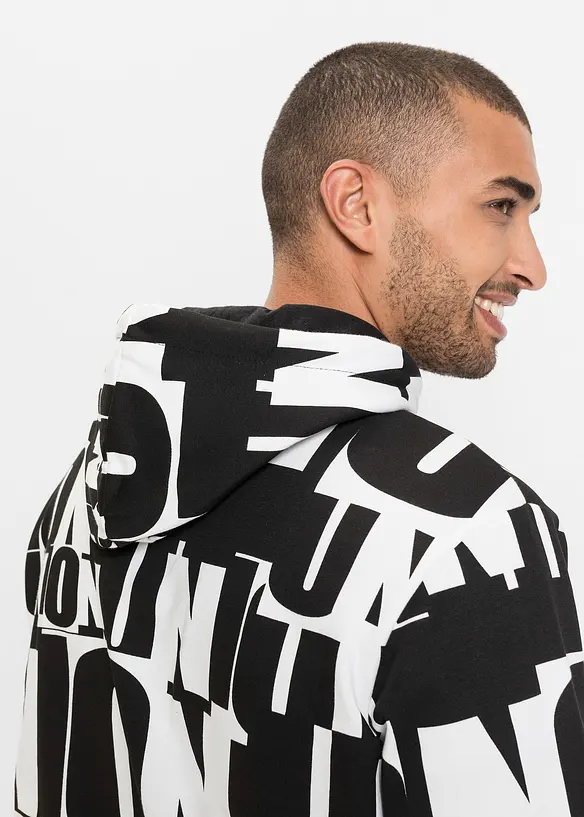 Mikina s kapuc&iacute;, z organick&eacute; bavlny, bonprix