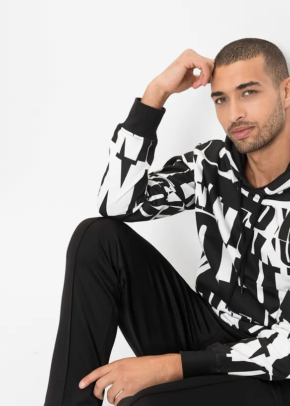 Mikina s kapuc&iacute;, z organick&eacute; bavlny, bonprix