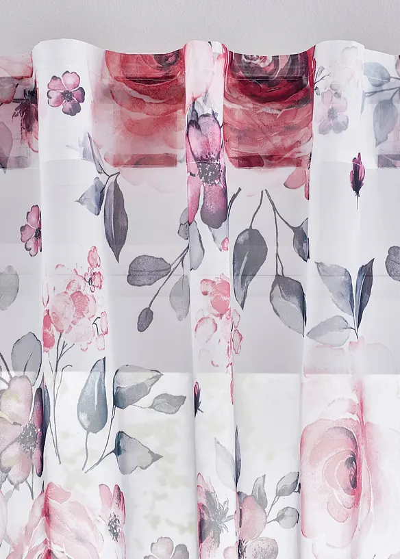 Z&aacute;clona s květinov&yacute;m potiskem (1 ks), s recyklovan&yacute;m polyesterem, bonprix