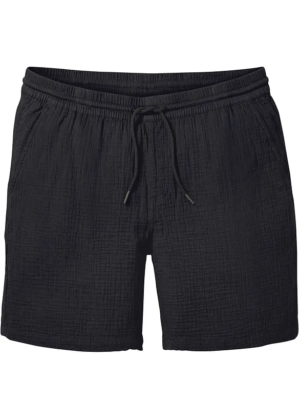 Mušelínové šortky z čisté bavlny, Regular Fit, bonprix