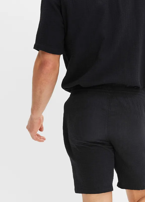 Mušelínové šortky z čisté bavlny, Regular Fit, bonprix