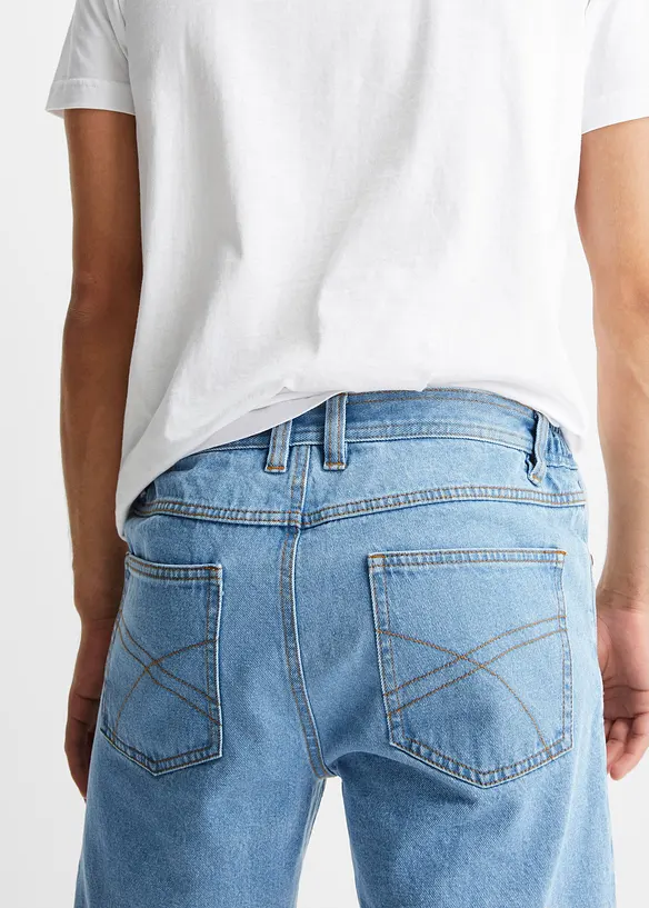 Džínové bermudy s pohodlným pasem, Classic Fit, bonprix