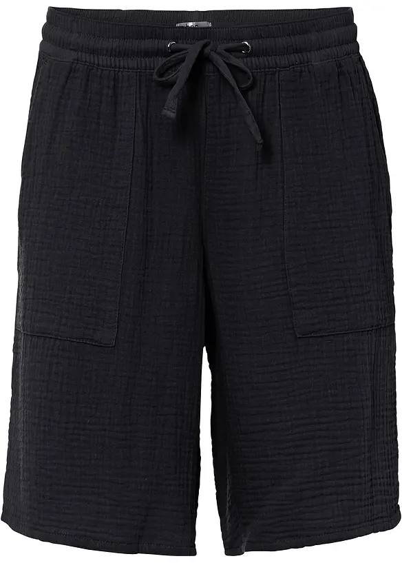 Mušelínové bermudy bez zapínání, bonprix