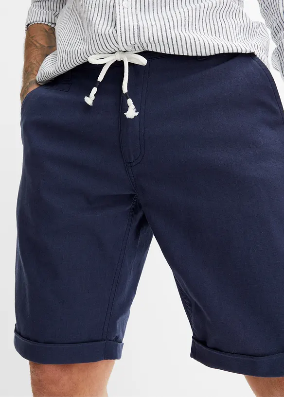 Bermudy Regular Fit se lnem, bonprix