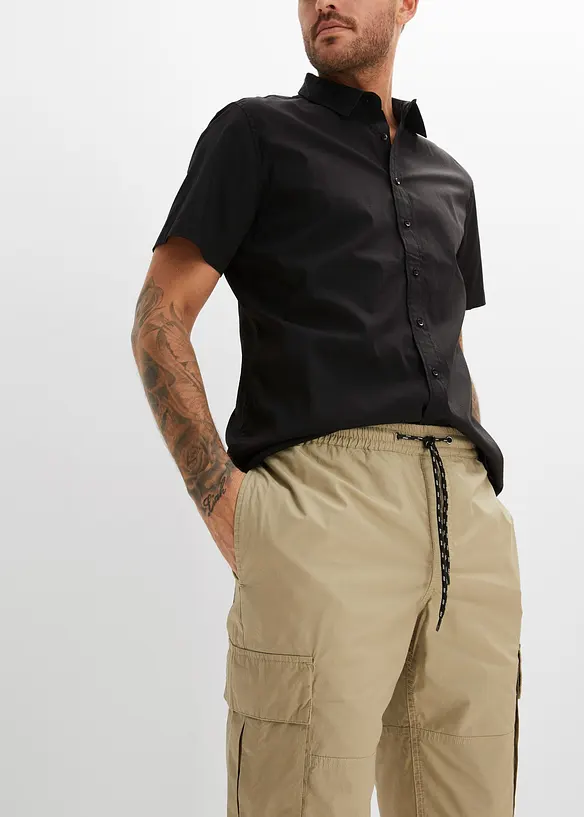 Cargo bermudy bez zapínání, Regular Fit, bonprix