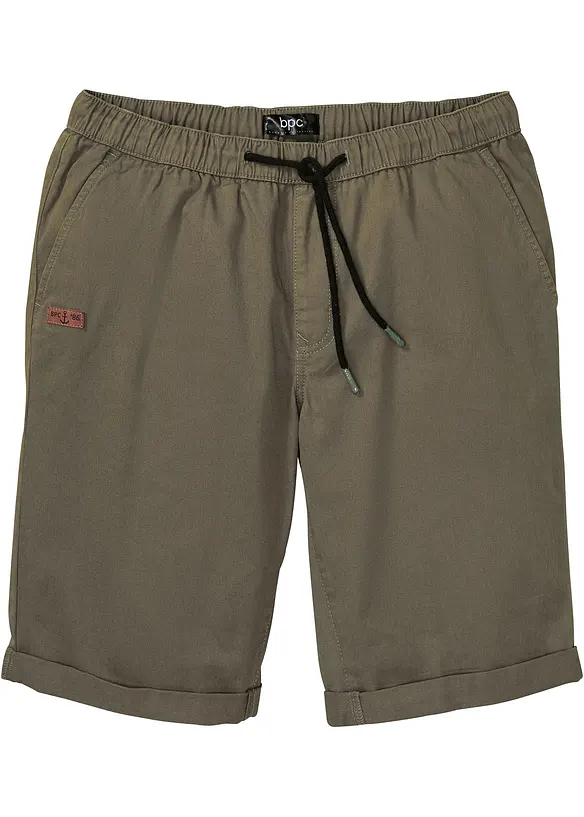 Bermudy bez zapínání, z čisté bavlny, Regular Fit, bonprix