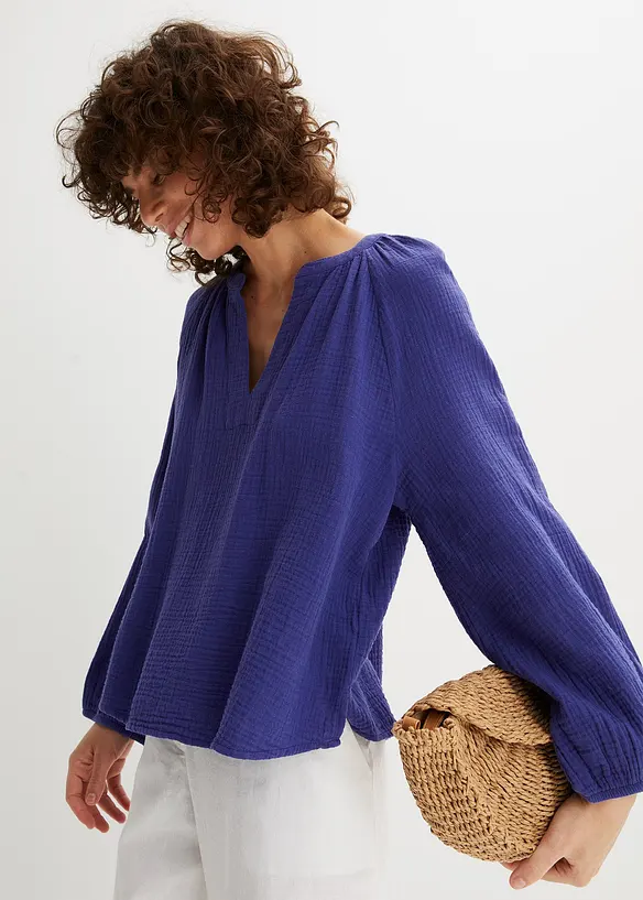 Oversize halenka z mušelínu, bonprix