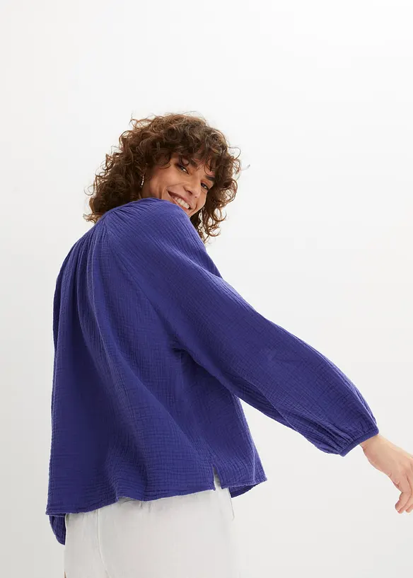 Oversize halenka z mušelínu, bonprix
