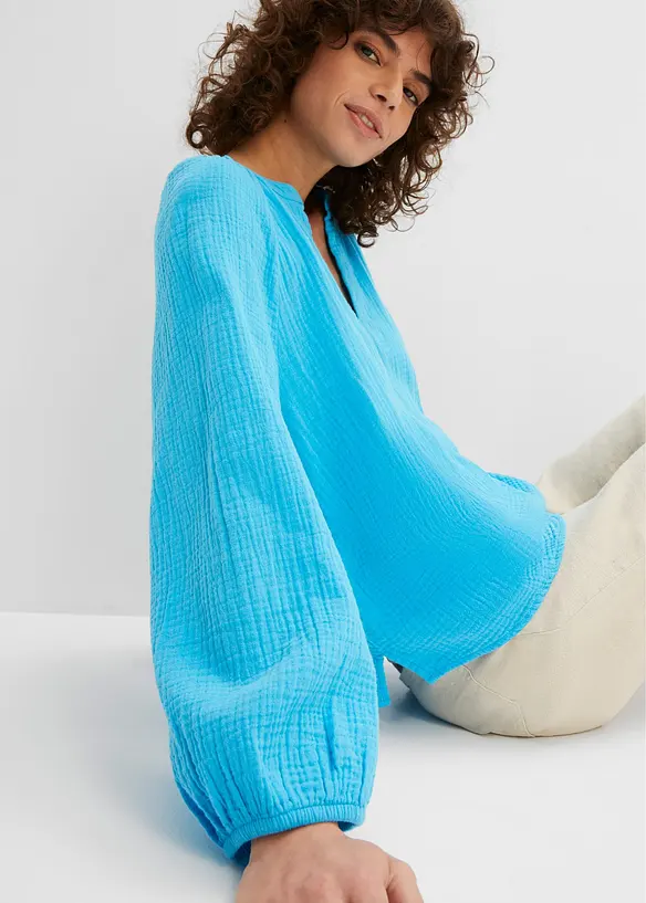 Oversize halenka z mušelínu, bonprix