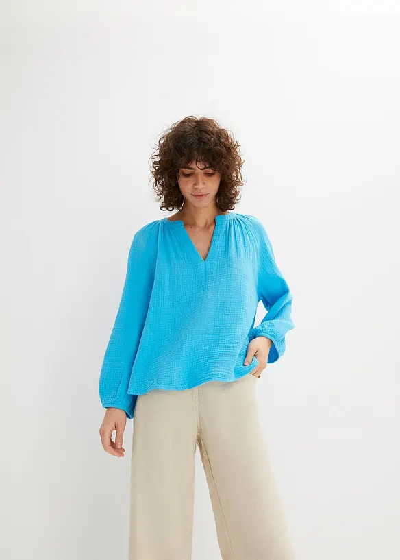 Oversize halenka z mušelínu, bonprix
