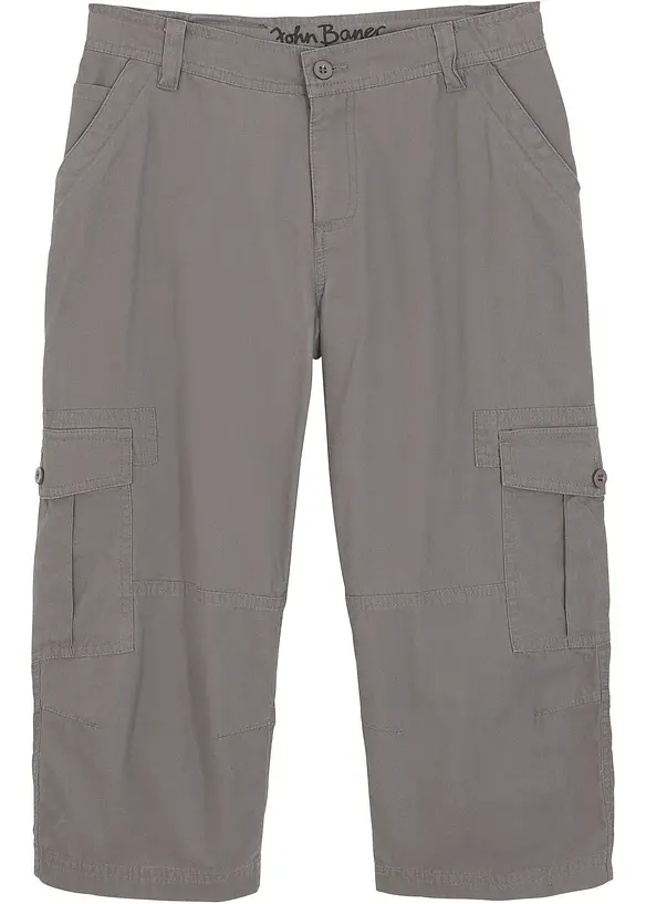 3/4 kalhoty z čisté bavlny, Loose Fit, bonprix