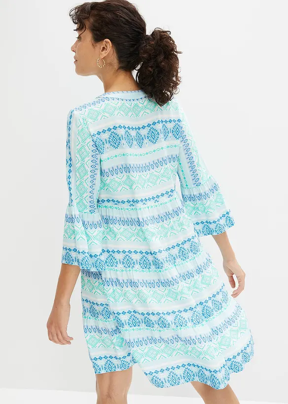 Tunikov&eacute; &scaron;aty ze spl&yacute;vav&eacute; visk&oacute;zy, bonprix