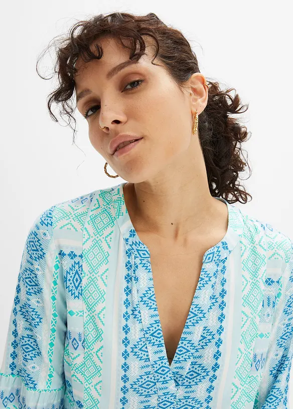 Tunikov&eacute; &scaron;aty ze spl&yacute;vav&eacute; visk&oacute;zy, bonprix